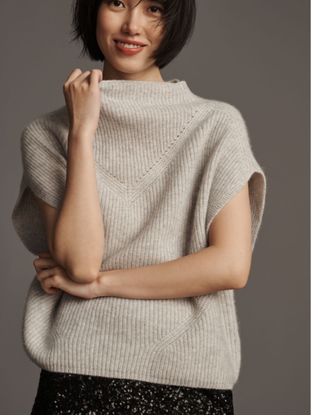 Anthropologie Enza Cashmere Sweater Vest